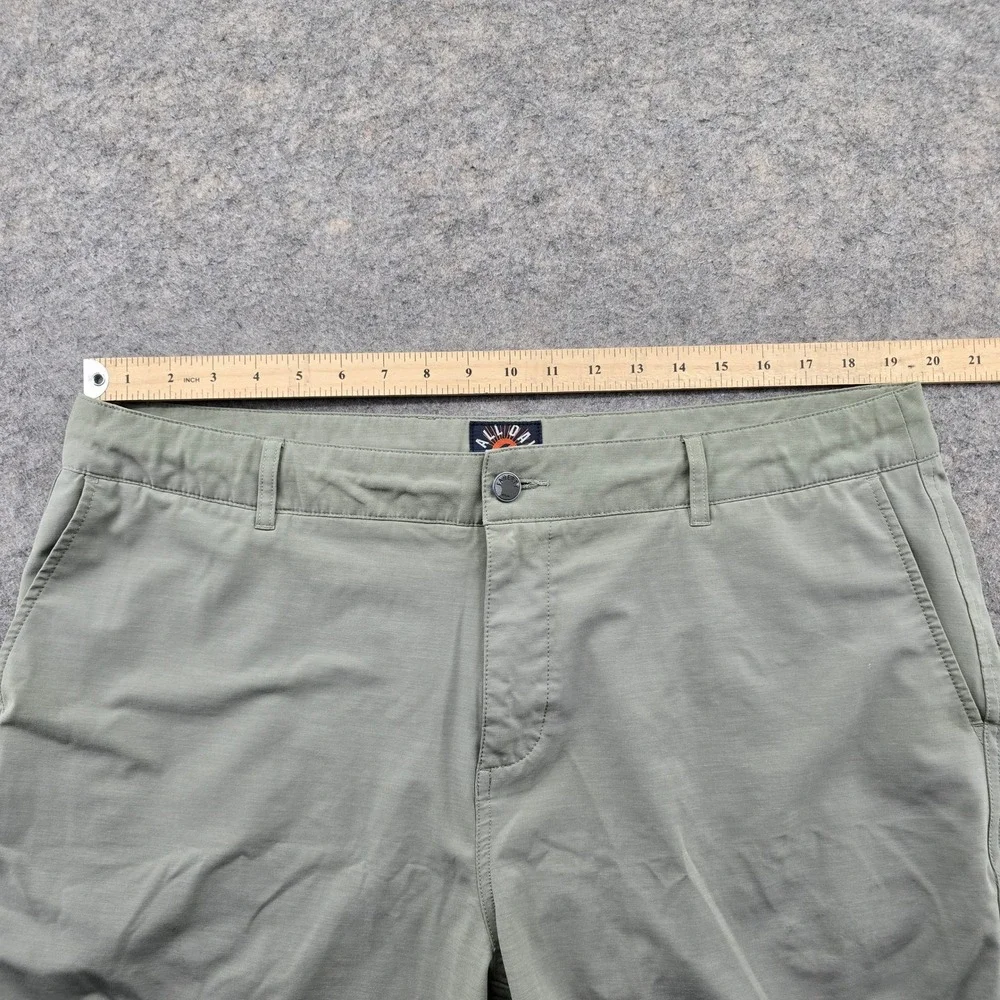 Faherty All Day Shorts Mens 38 Sage Green 7 Inseam Hybrid Stretch Quick Dry Swim